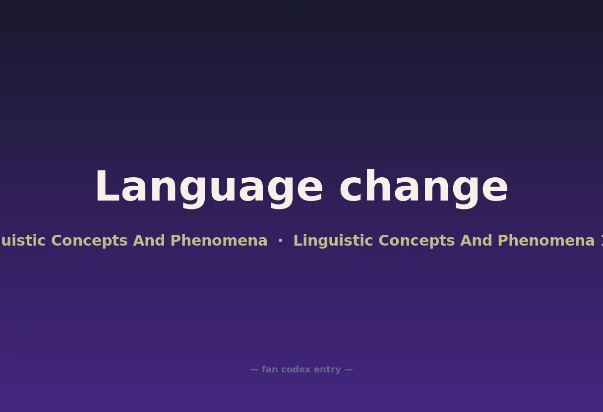 Language change