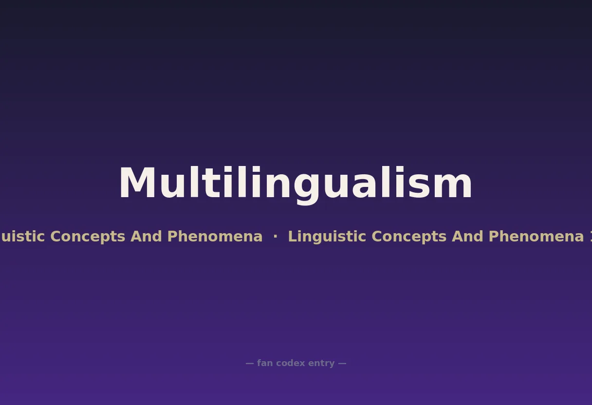 Multilingualism