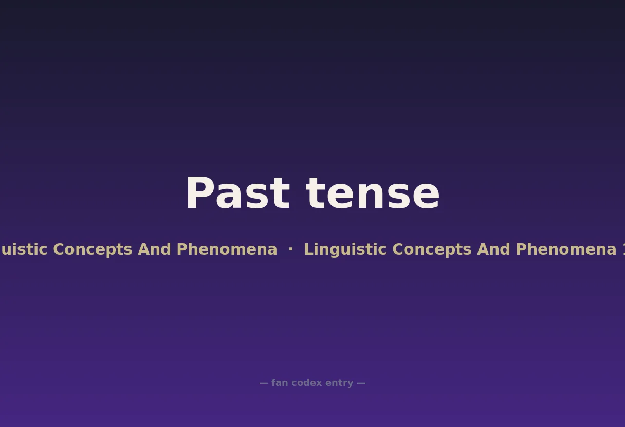 Past tense